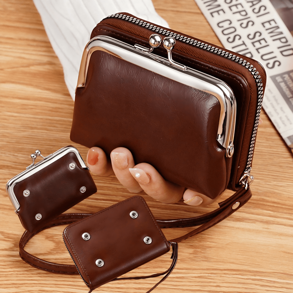 Women’s Wallet – Short PU Leather Purse