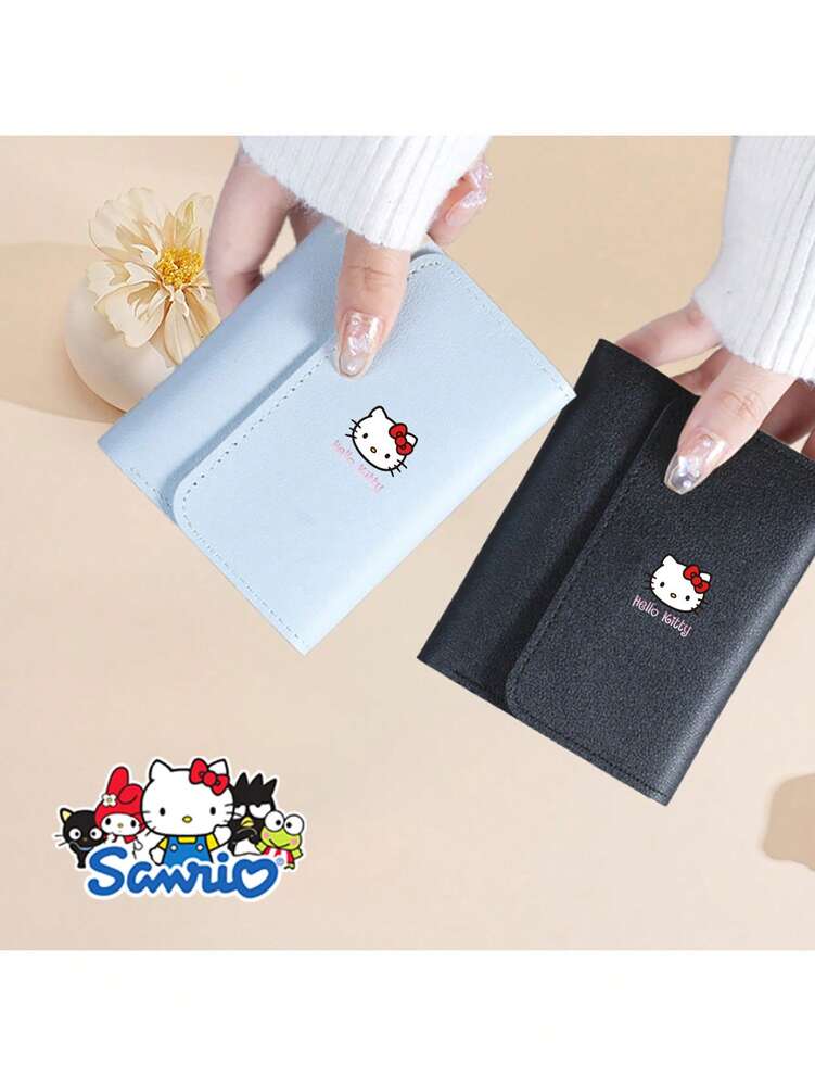 Sanrio Sanrio Hello Kitty New Simple Solid Color Women’s Short Wallet, Small And Exquisite Design