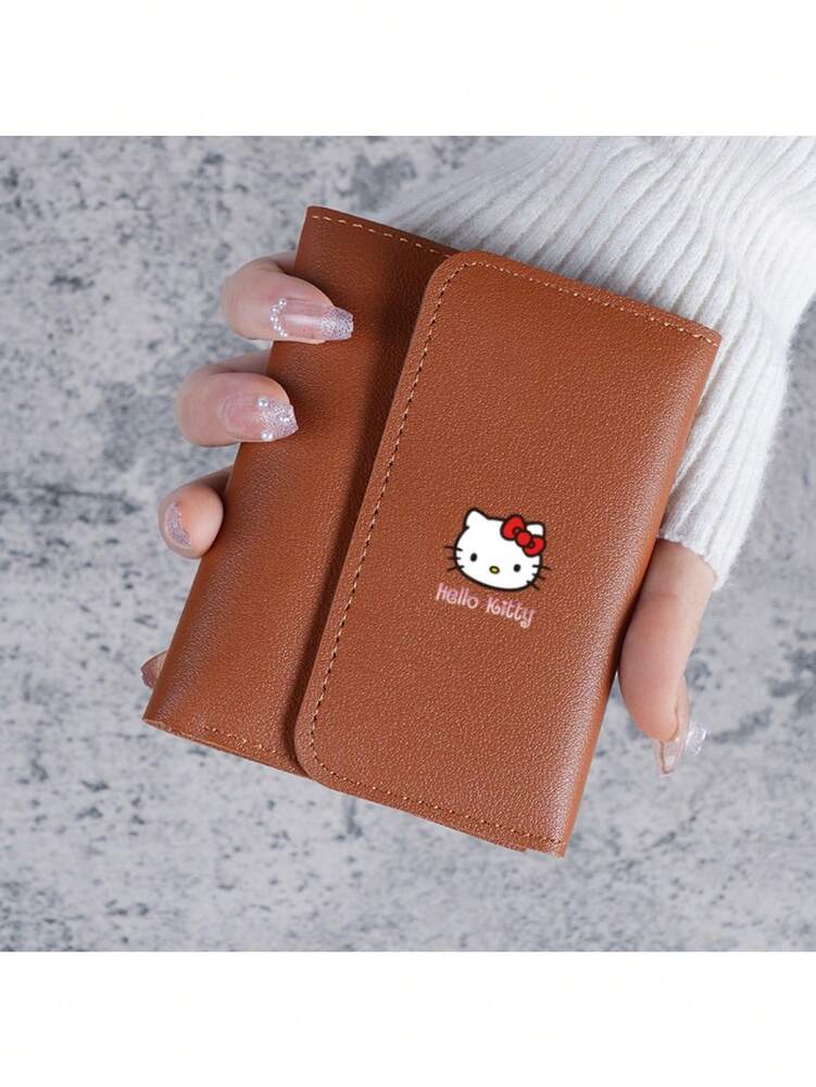 Sanrio Sanrio Hello Kitty New Simple Solid Color Women’s Short Wallet, Small And Exquisite Design