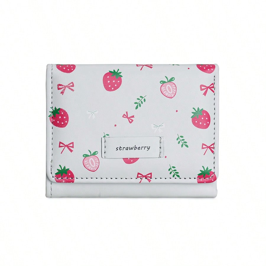Awww So Sweet! Minimalist INS Style Cute Sweet Short Strawberry Pink Wallet – Coin Purse & Card Holder for Women