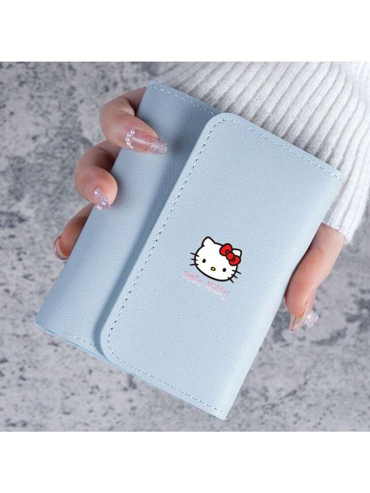 Sanrio Sanrio Hello Kitty New Simple Solid Color Women’s Short Wallet, Small And Exquisite Design