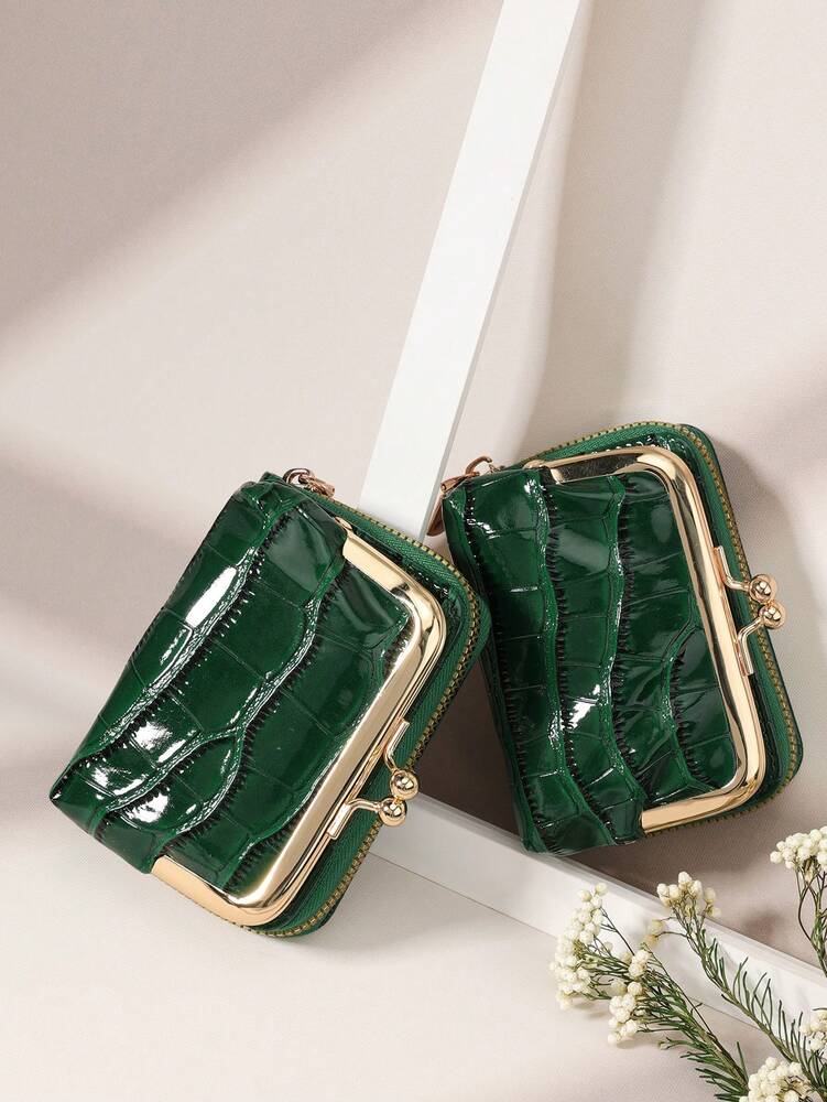 Crocodile Embossed PU Leather Wallet