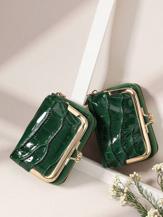 Crocodile Embossed PU Leather Wallet