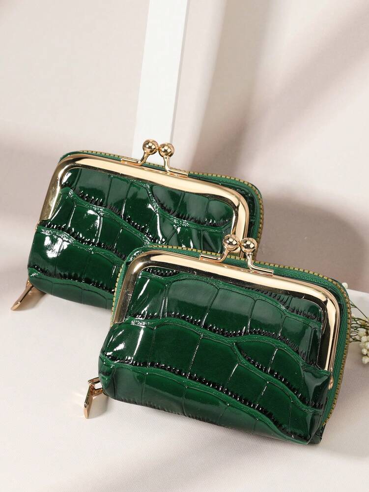 Crocodile Embossed PU Leather Wallet