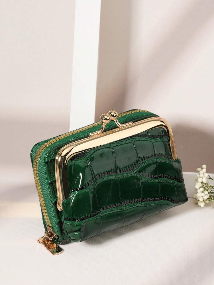 Crocodile Embossed PU Leather Wallet