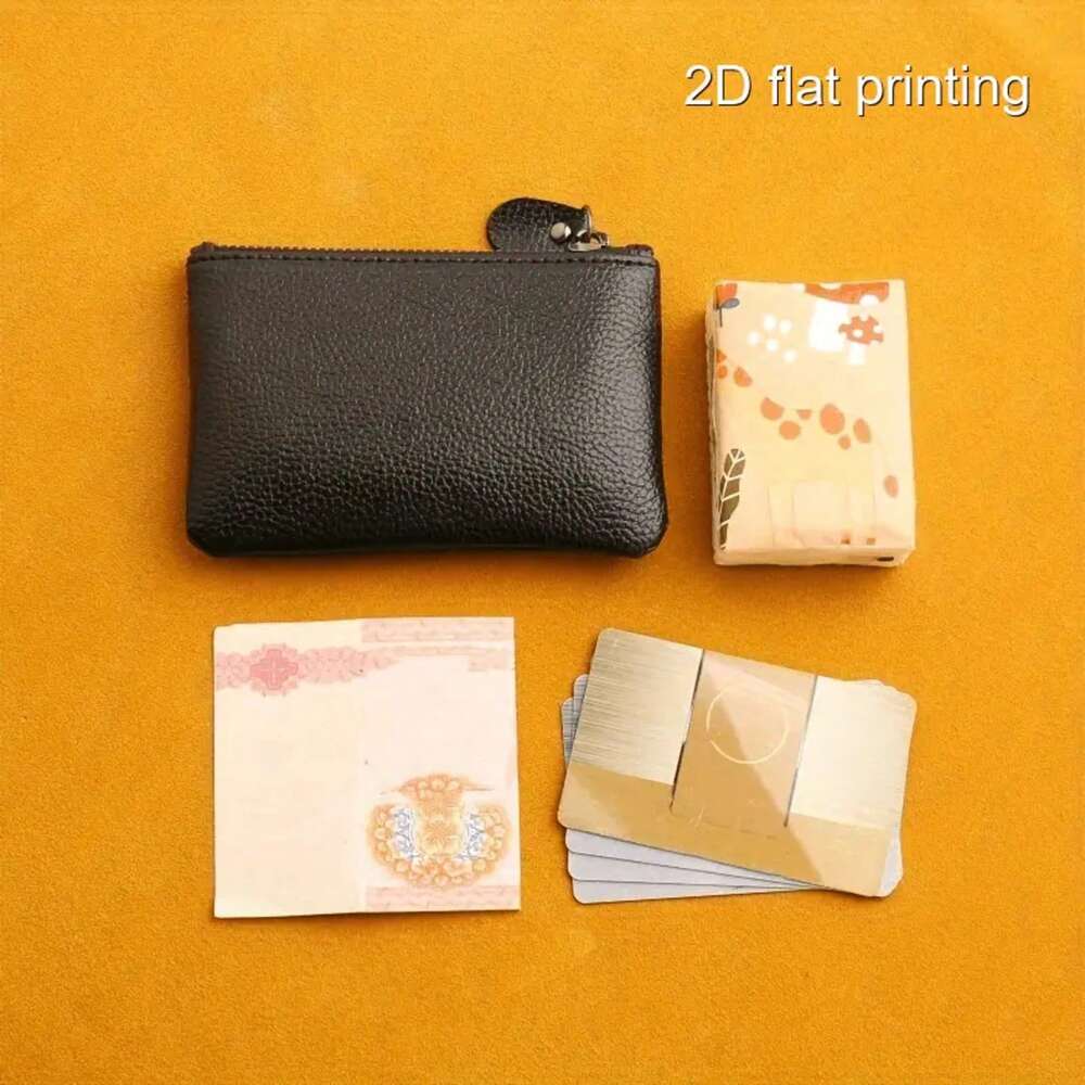 Large Capacity Artificial Lychee Pattern PU Coin Purse | Mini Wallet with Zipper | Card Holder | Unisex Design