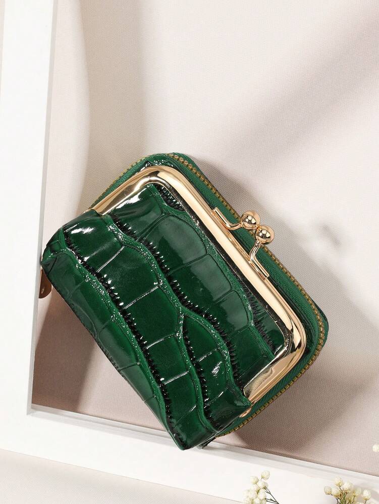 Crocodile Embossed PU Leather Wallet