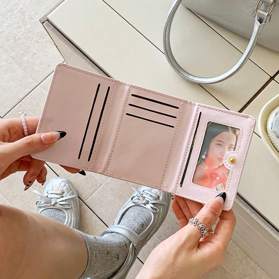 Awww So Sweet! Minimalist INS Style Cute Sweet Short Strawberry Pink Wallet – Coin Purse & Card Holder for Women