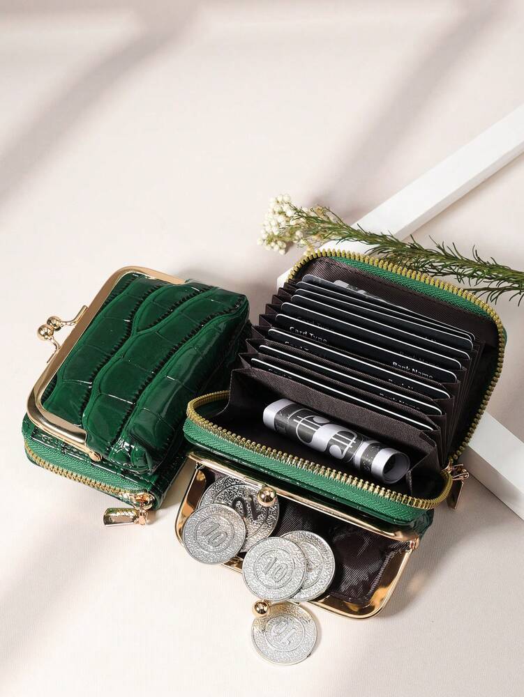Crocodile Embossed PU Leather Wallet