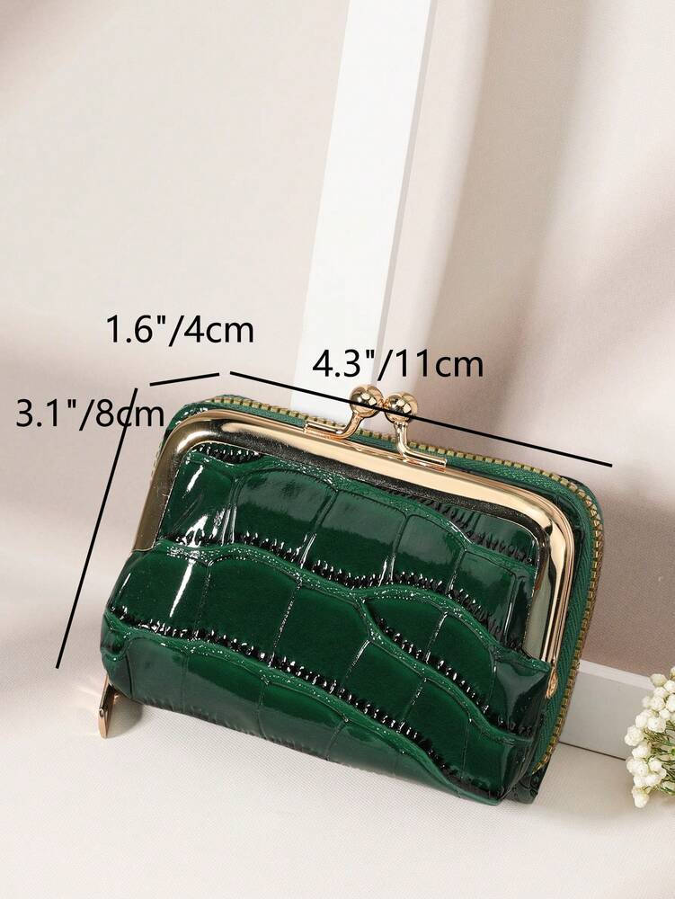 Crocodile Embossed PU Leather Wallet