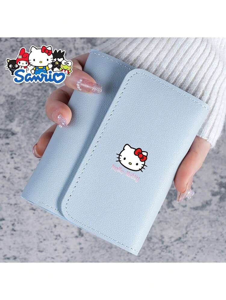 Sanrio Sanrio Hello Kitty New Simple Solid Color Women’s Short Wallet, Small And Exquisite Design